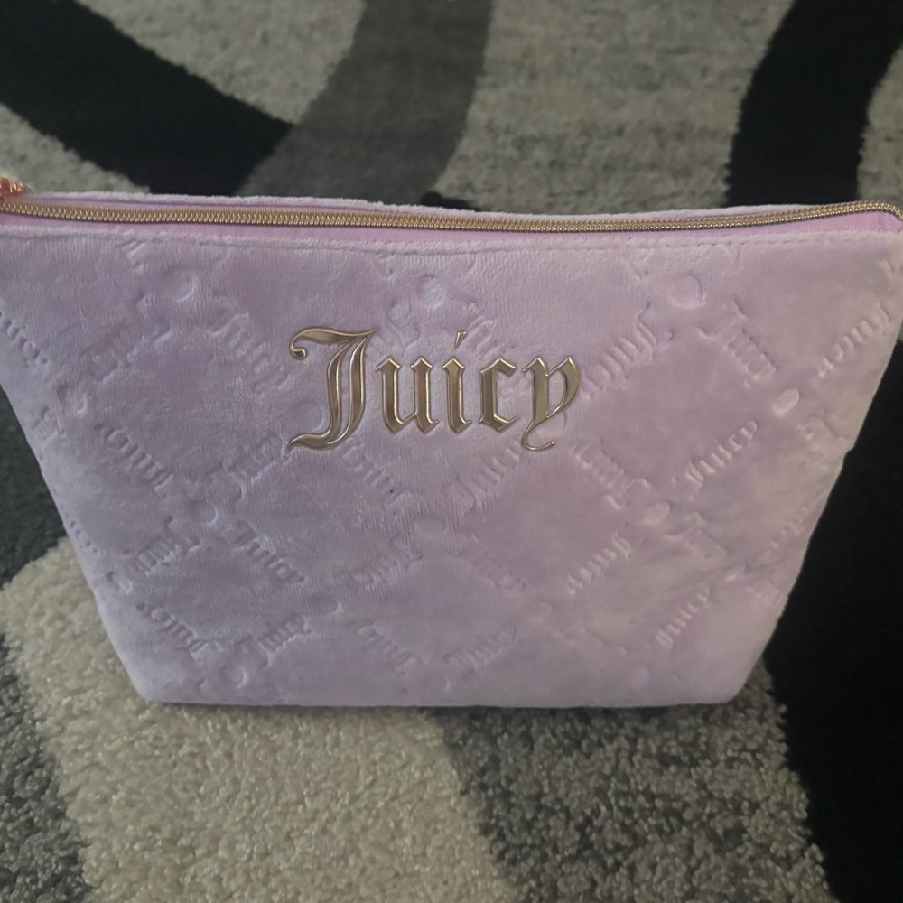 Juicy Couture Large Lavender Cosmetic Bag